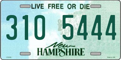 NH license plate 3105444