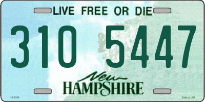 NH license plate 3105447