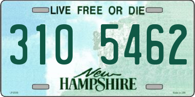 NH license plate 3105462