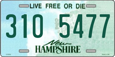NH license plate 3105477