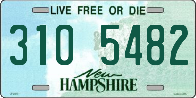 NH license plate 3105482