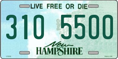 NH license plate 3105500