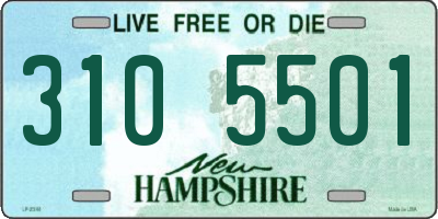NH license plate 3105501