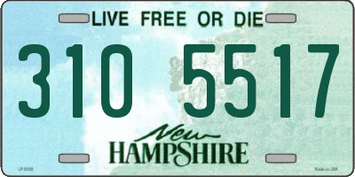 NH license plate 3105517