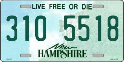 NH license plate 3105518