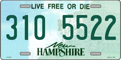 NH license plate 3105522