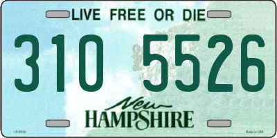 NH license plate 3105526