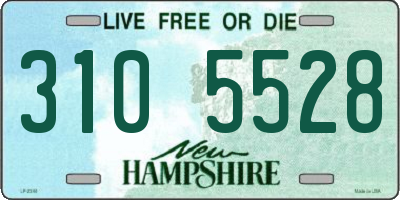 NH license plate 3105528