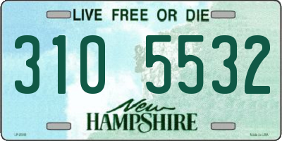 NH license plate 3105532