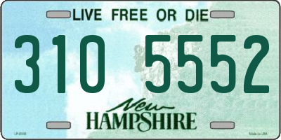 NH license plate 3105552