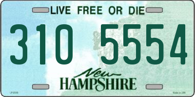 NH license plate 3105554