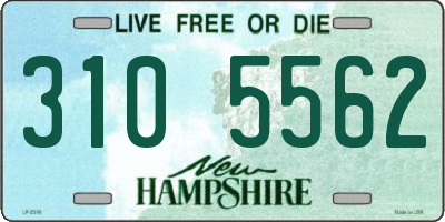 NH license plate 3105562