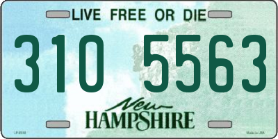 NH license plate 3105563
