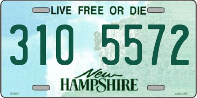 NH license plate 3105572