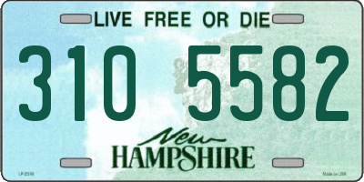 NH license plate 3105582