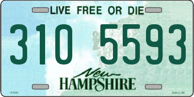 NH license plate 3105593