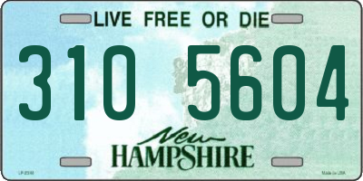 NH license plate 3105604