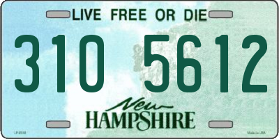 NH license plate 3105612