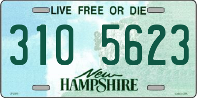 NH license plate 3105623