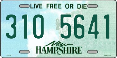 NH license plate 3105641