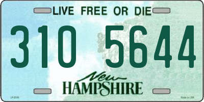 NH license plate 3105644