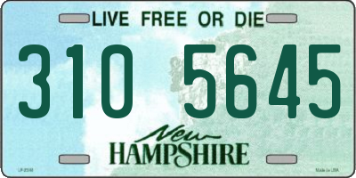 NH license plate 3105645