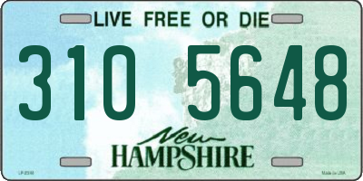 NH license plate 3105648