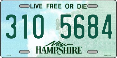 NH license plate 3105684