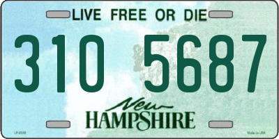 NH license plate 3105687
