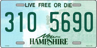 NH license plate 3105690