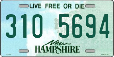 NH license plate 3105694