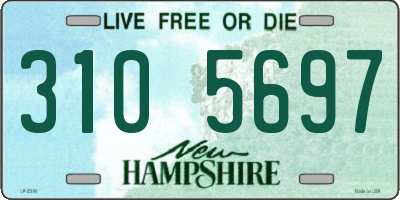 NH license plate 3105697