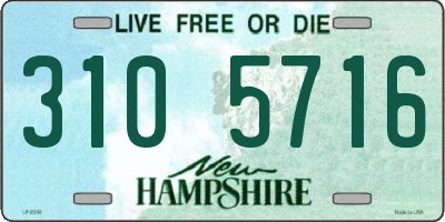 NH license plate 3105716