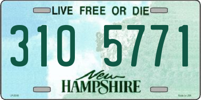 NH license plate 3105771