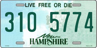 NH license plate 3105774