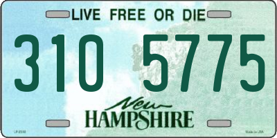 NH license plate 3105775