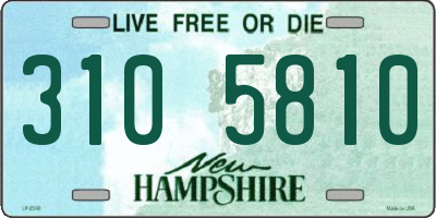 NH license plate 3105810