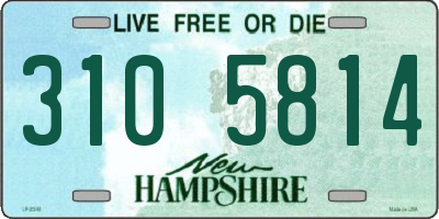 NH license plate 3105814