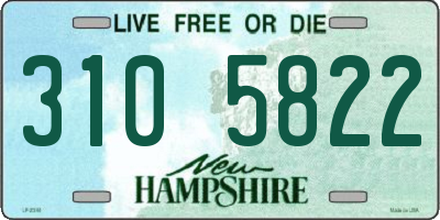 NH license plate 3105822