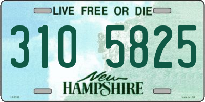 NH license plate 3105825