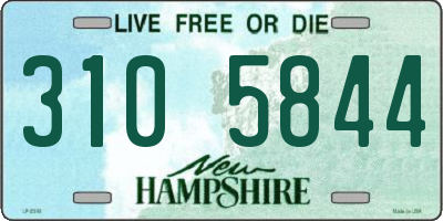 NH license plate 3105844
