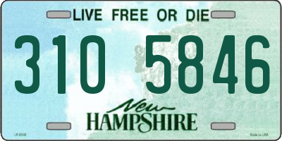 NH license plate 3105846