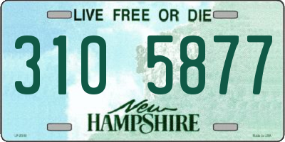 NH license plate 3105877