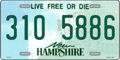 NH license plate 3105886