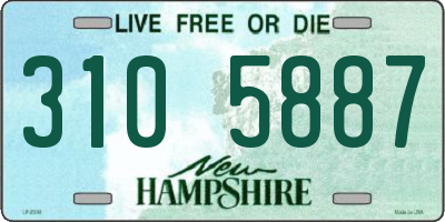 NH license plate 3105887