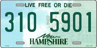 NH license plate 3105901