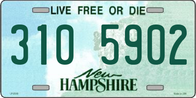 NH license plate 3105902