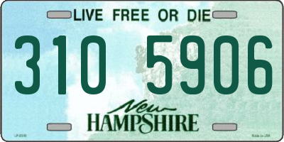 NH license plate 3105906