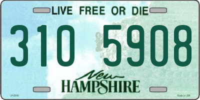 NH license plate 3105908
