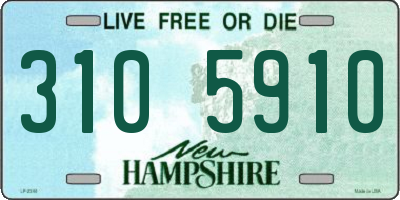 NH license plate 3105910
